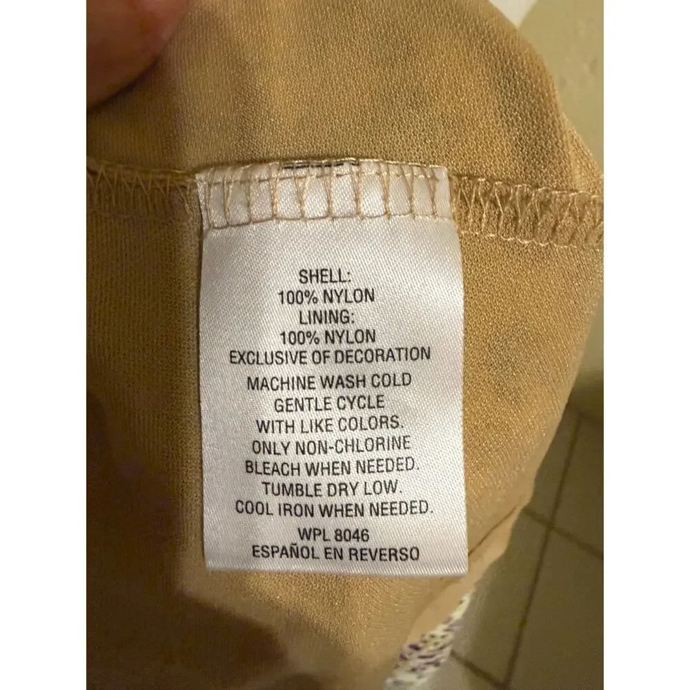 Style & Co Sleeveless Tiered Boho Dress Geometric Print Size S - Picture 6 of 9